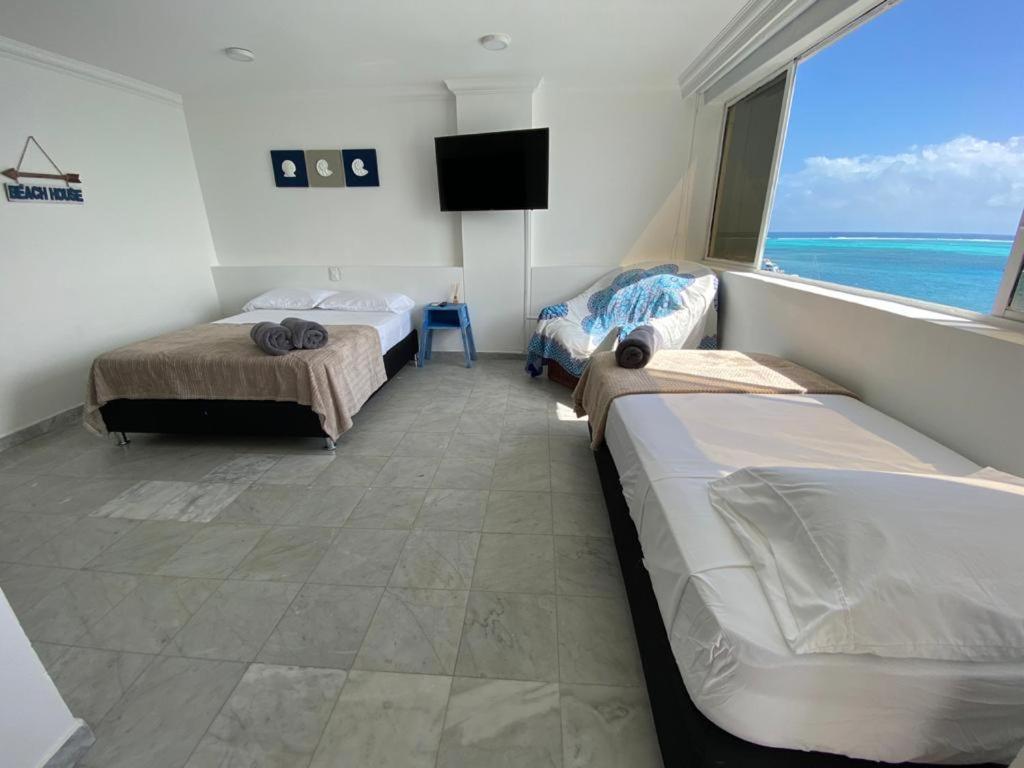 Apartamentos Con Playa Privada Y Vista Al Mar San Andres  Exterior photo